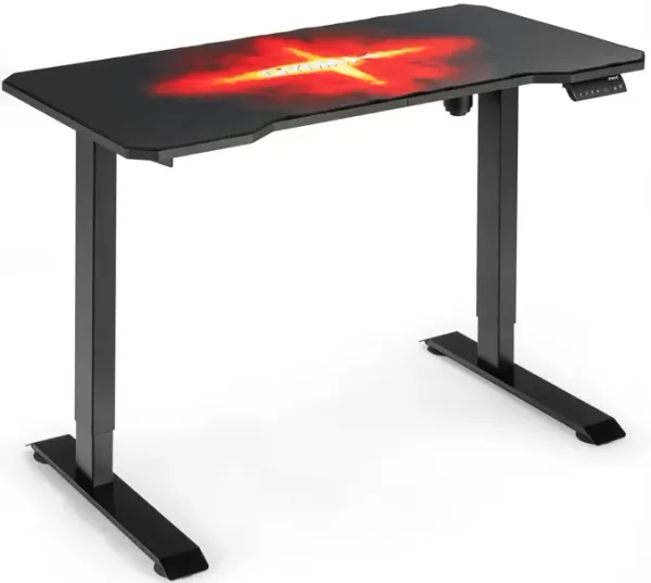 Electric Standing Gaming Desk with Height Adjustable Splice Board