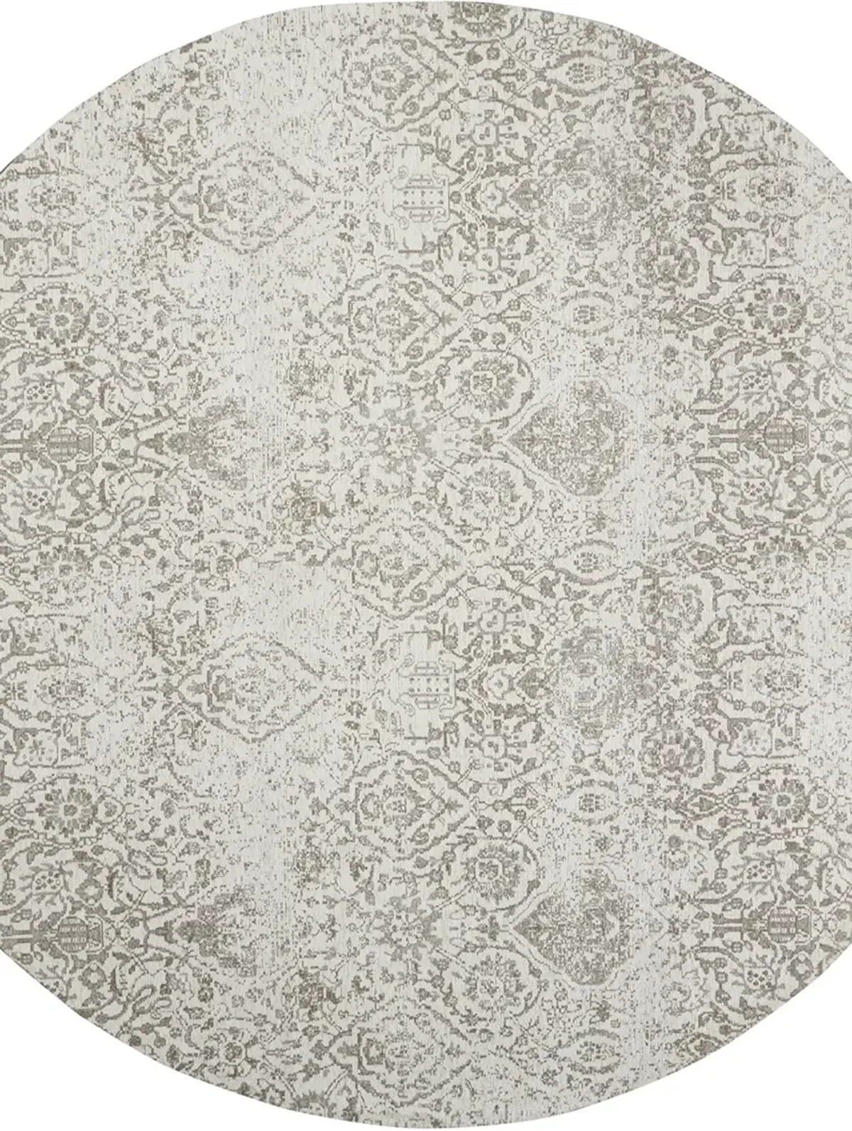 Damask DAS06 Ivory 8' x Round Rug