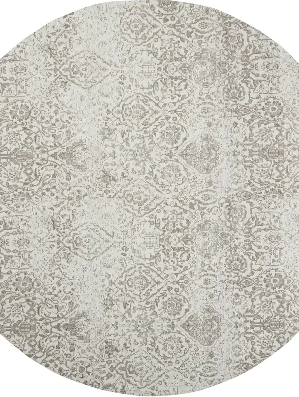 Damask DAS06 Ivory 8' x Round Rug