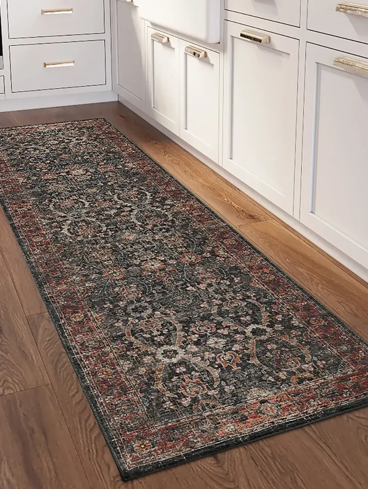 Jericho JC1 Charcoal 2'6" x 8' Rug