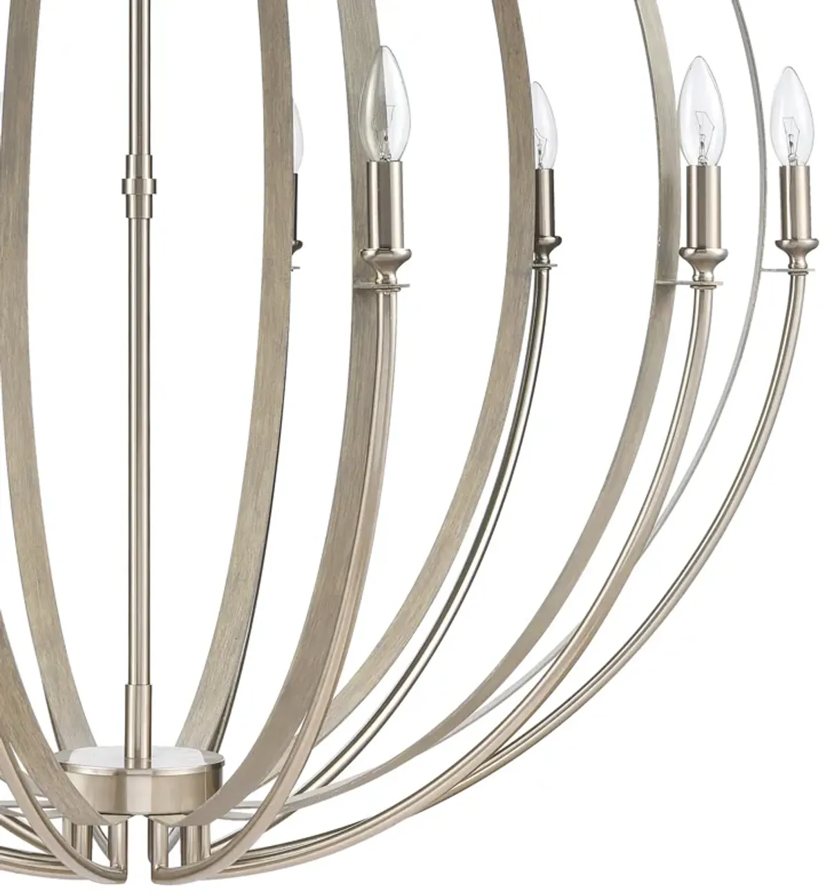 Rotunde 38'' Wide 10-Light Brown Chandelier