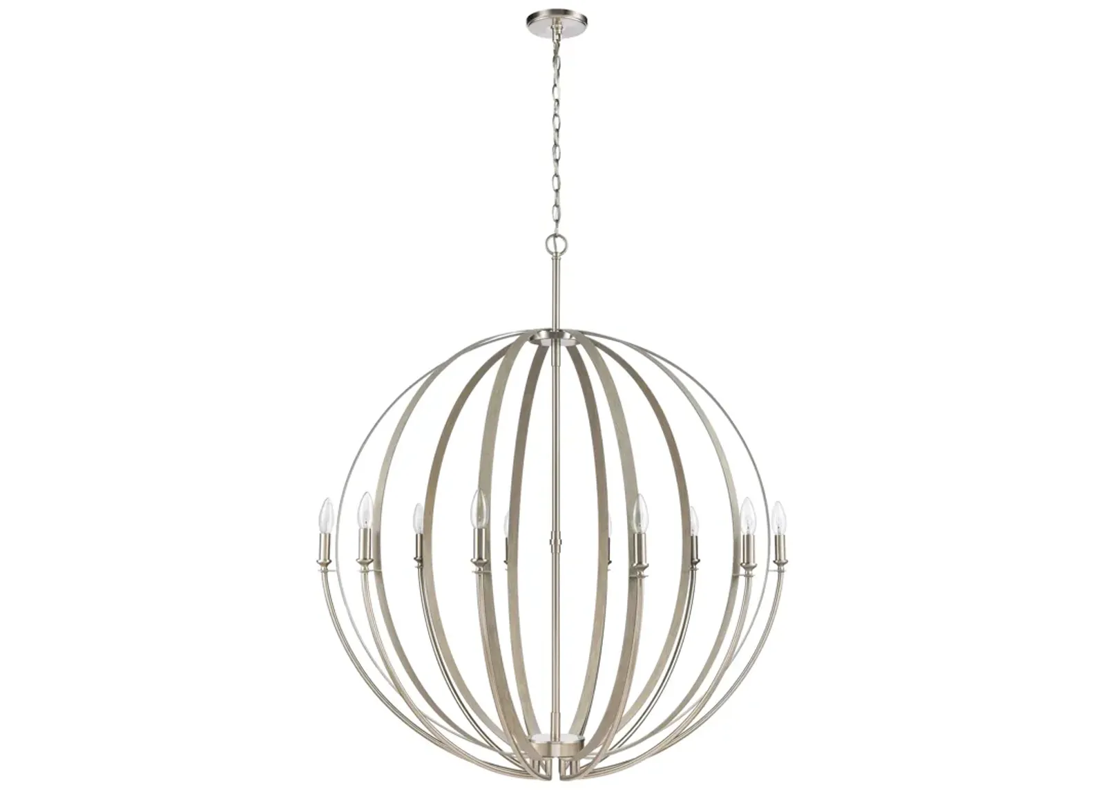 Rotunde 38'' Wide 10-Light Brown Chandelier