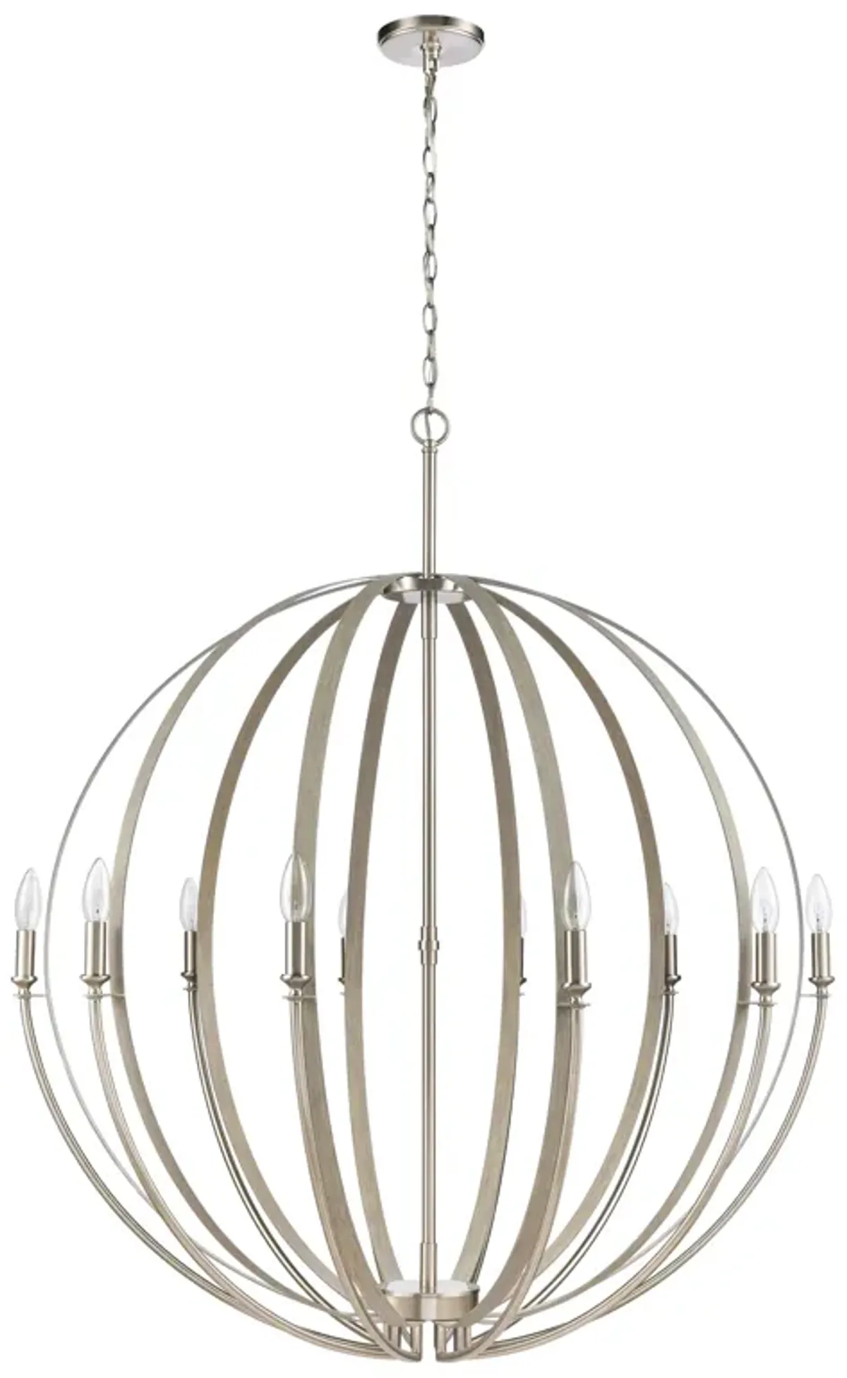 Rotunde 38'' Wide 10-Light Brown Chandelier