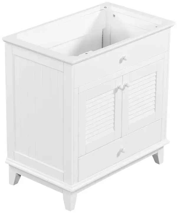 Streamdale 30" Vanity Base Cabinet, 2 Doors & Drawer