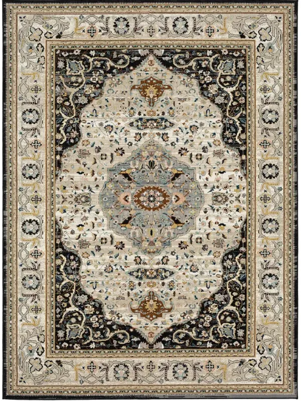 Zephyr Chronos Black 2' 4" X 7' 10" Rug