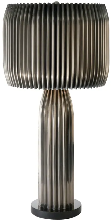 Crimp Table Lamp- Silver