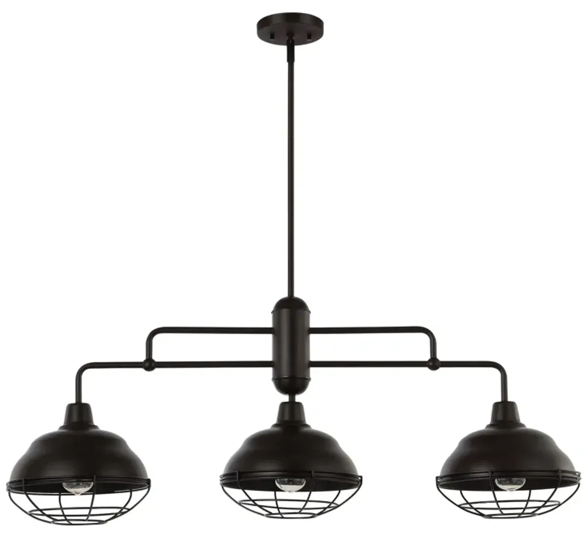Levi Industrial Farmhouse Iron LED Pendant