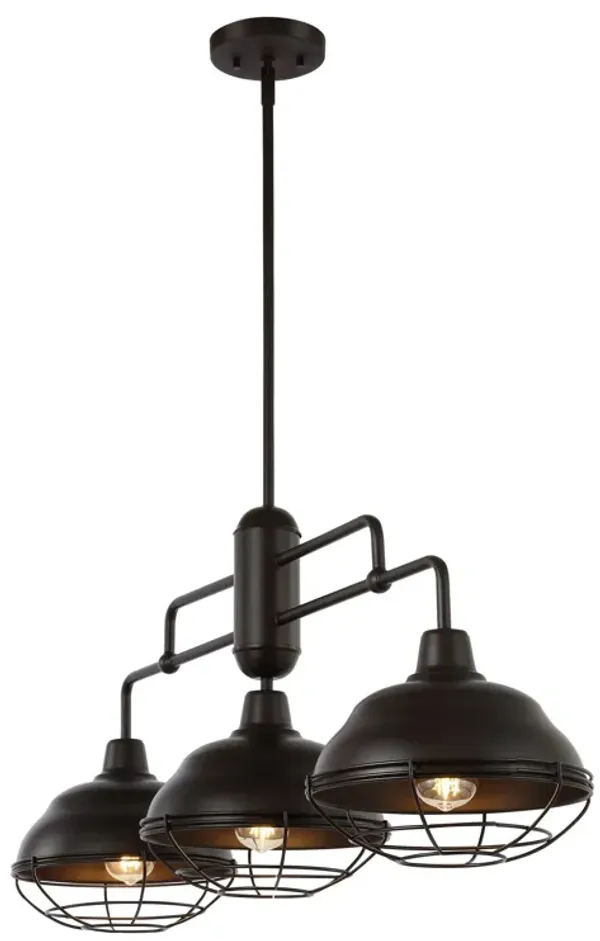 Levi Industrial Farmhouse Iron LED Pendant