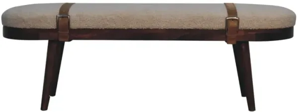 Artisan Furniture Solid Wood Nordholm Boucle Bench