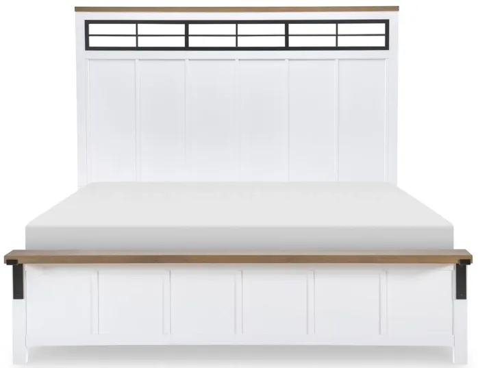 Franklin Two Tone King Panel Bed