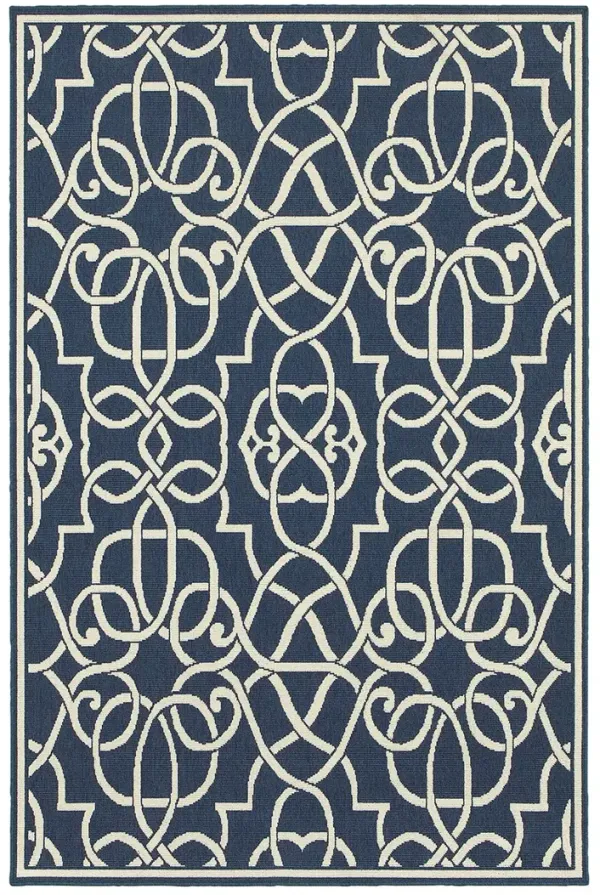 Meridian 3'7" x 5'6" Navy Rug