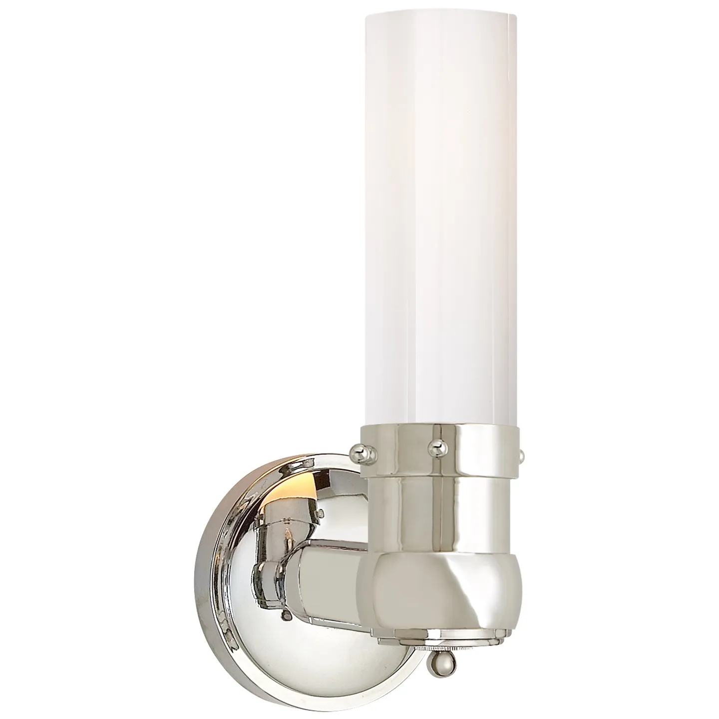 Graydon Single Bath Light in Polished Nickel