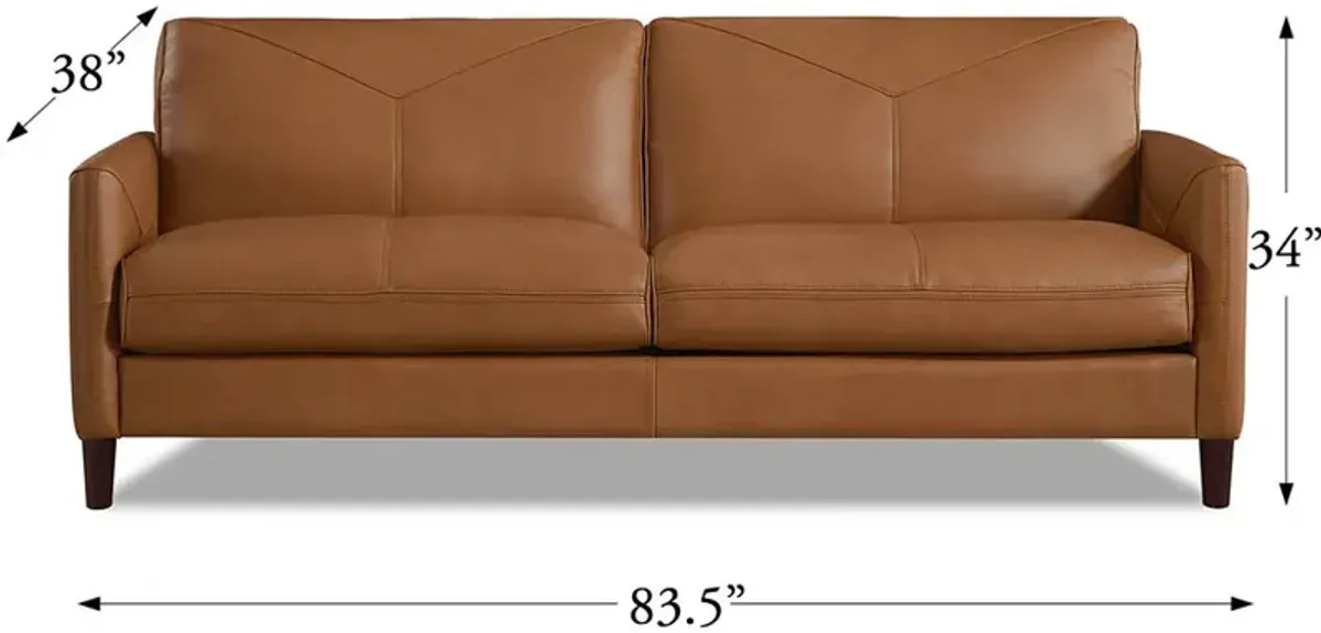 Yorkdale Top Grain Leather Sofa