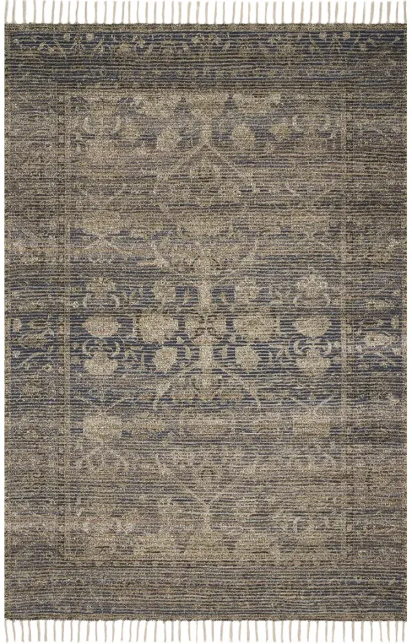 Cornelia COR02 Indigo/Natural 3'6" x 5'6" Rug