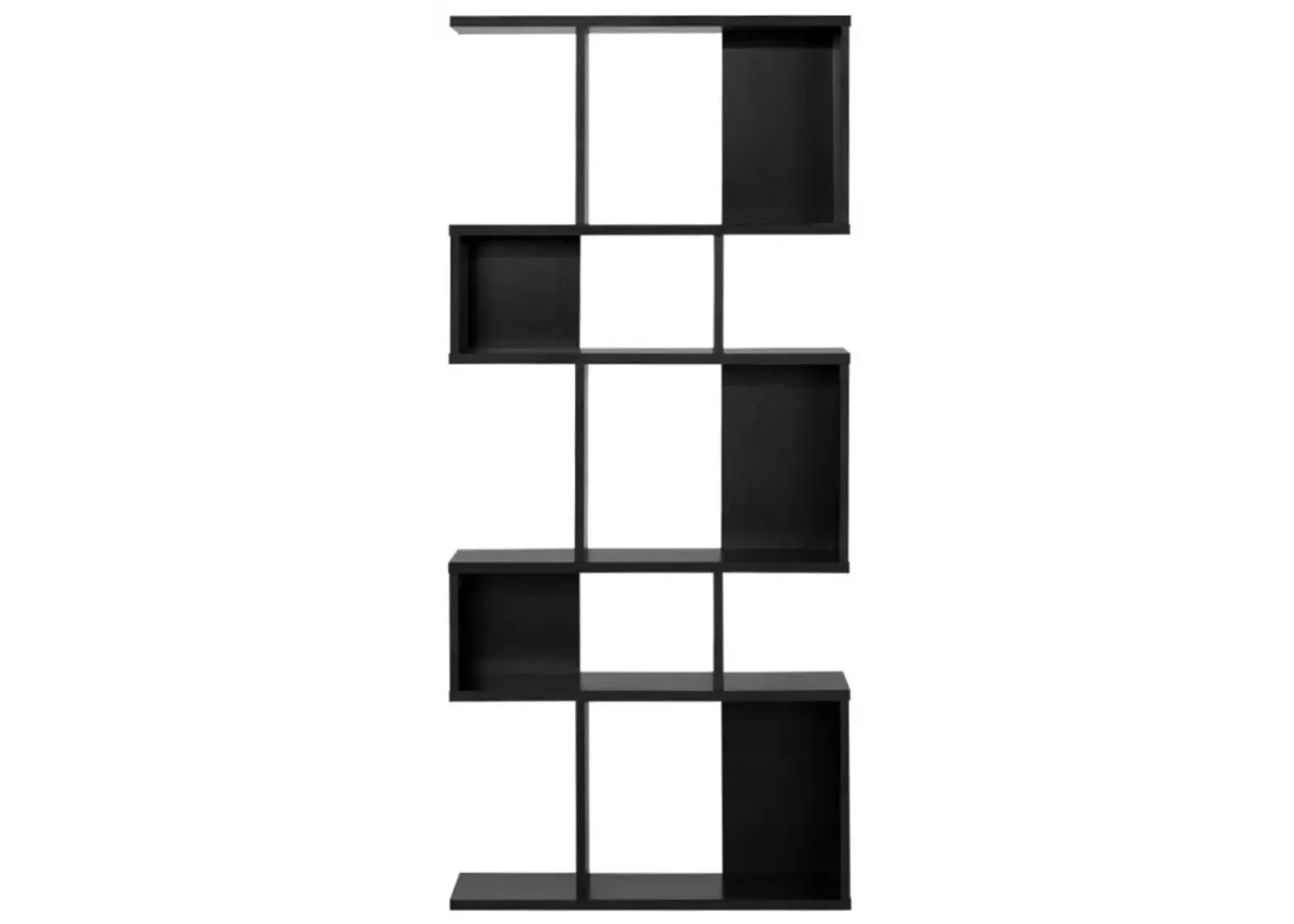 Hivago 5 Cubes Ladder Shelf Corner Bookshelf Display Rack Bookcase