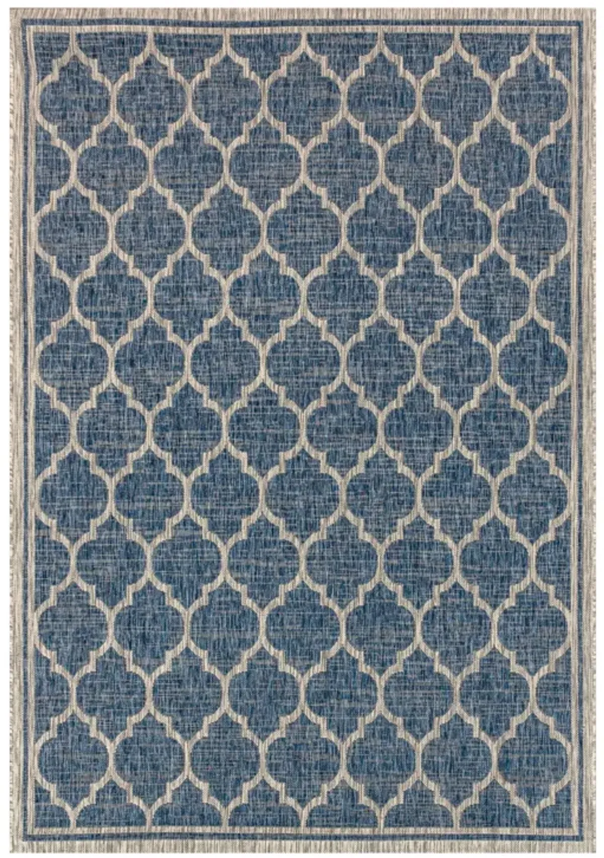 Trebol Moroccan Trellis Textured Weave Indoor/Outdoor Area Rug