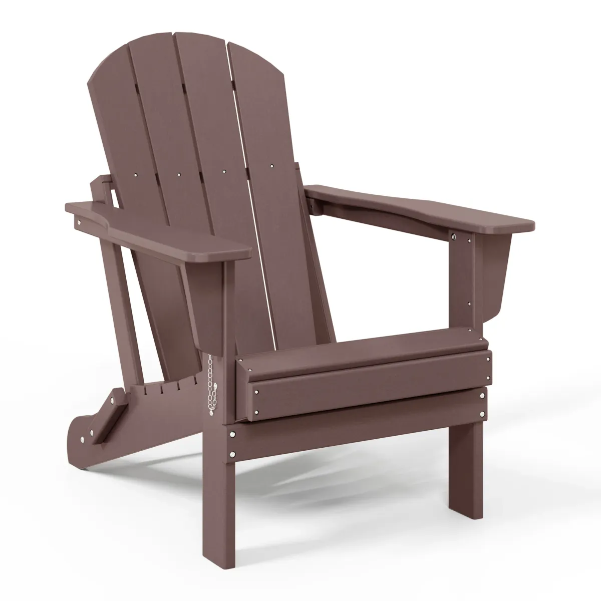 WestinTrends HDPE Outdoor Patio Folding Poly Adirondack Chair