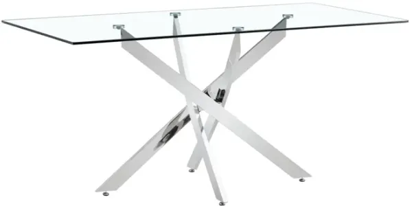 Dining Table Silver Legs