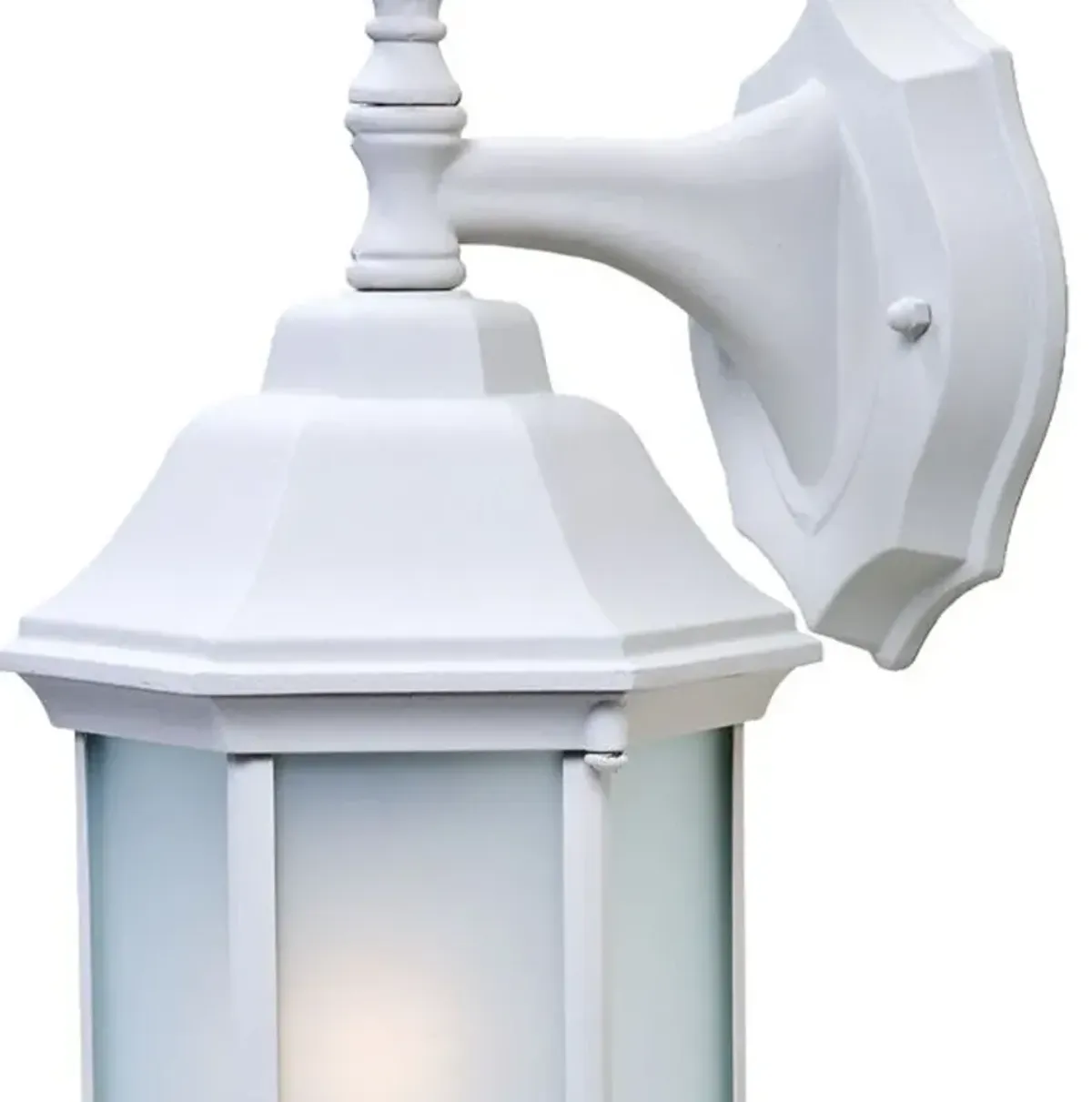 Hivvago White Frosted Glass Swing Arm Wall Light