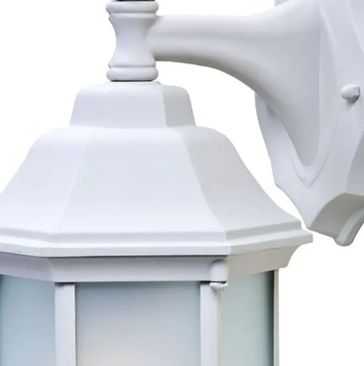 Hivvago White Frosted Glass Swing Arm Wall Light