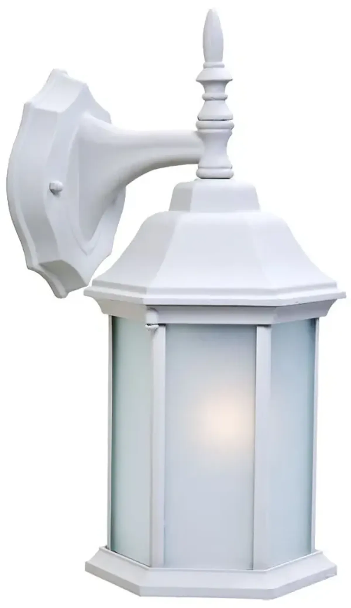 Hivvago White Frosted Glass Swing Arm Wall Light