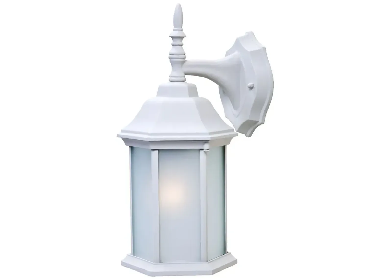 Hivvago White Frosted Glass Swing Arm Wall Light