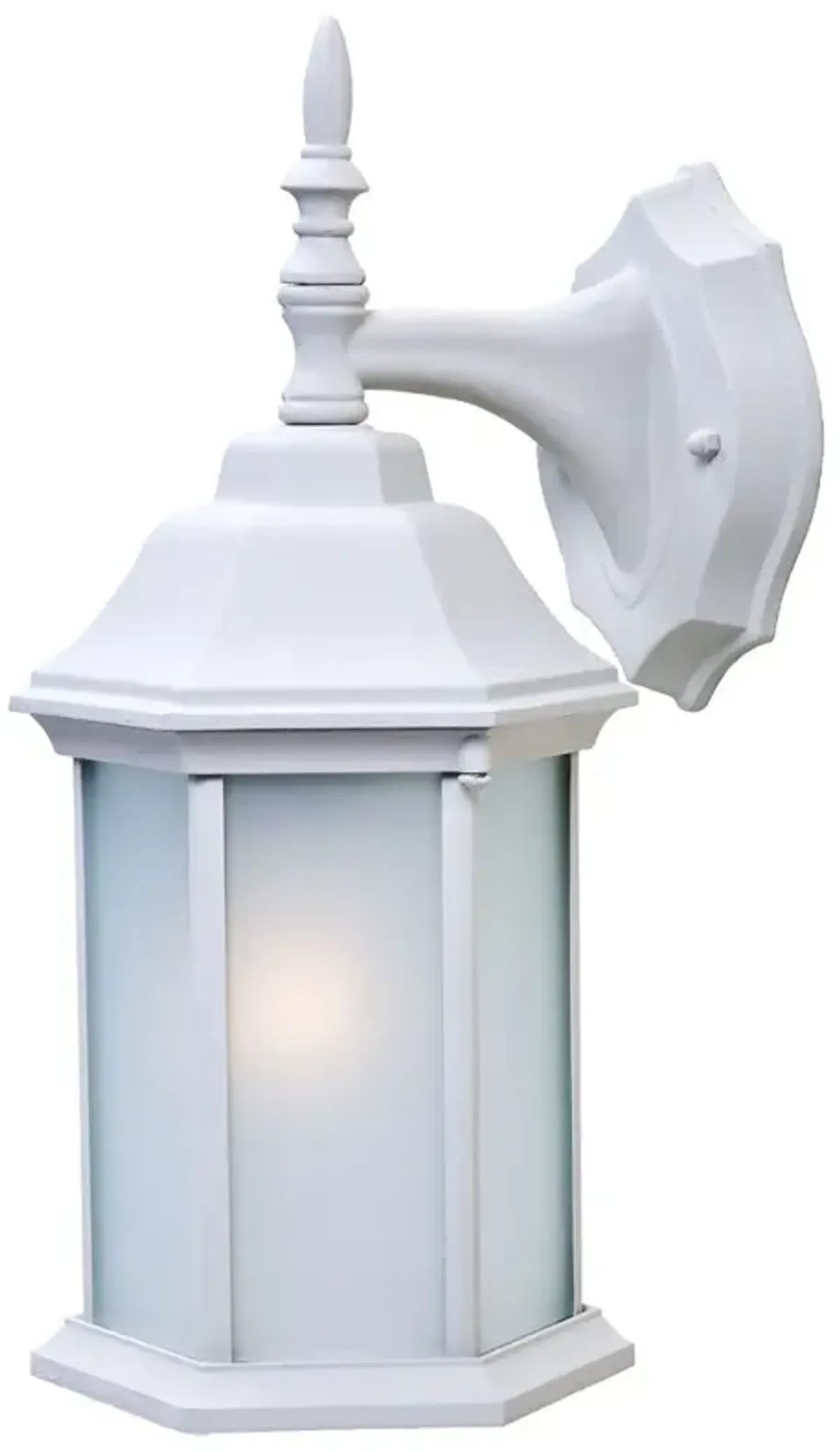 Hivvago White Frosted Glass Swing Arm Wall Light