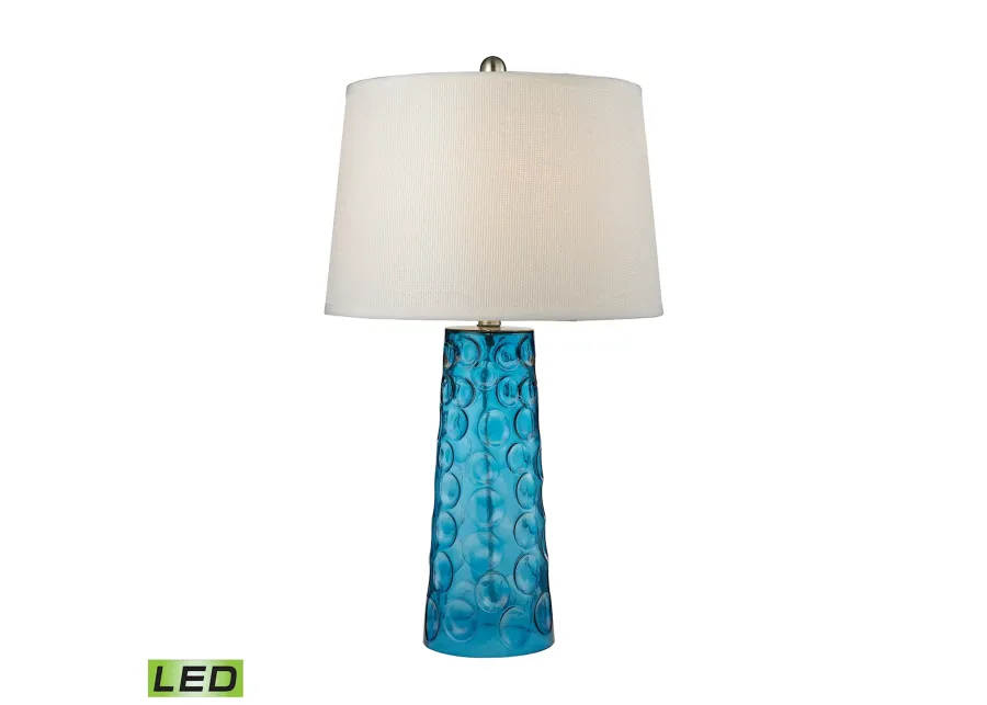 Hammered 27'' LED High Glass Table Lamp