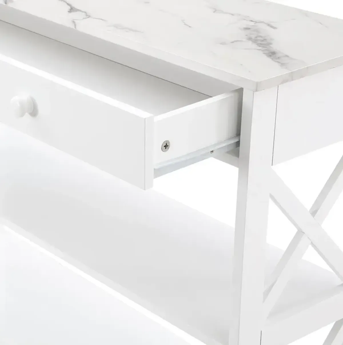 Convience Concept, Inc. Oxford 1 Drawer Console Table with Shelves