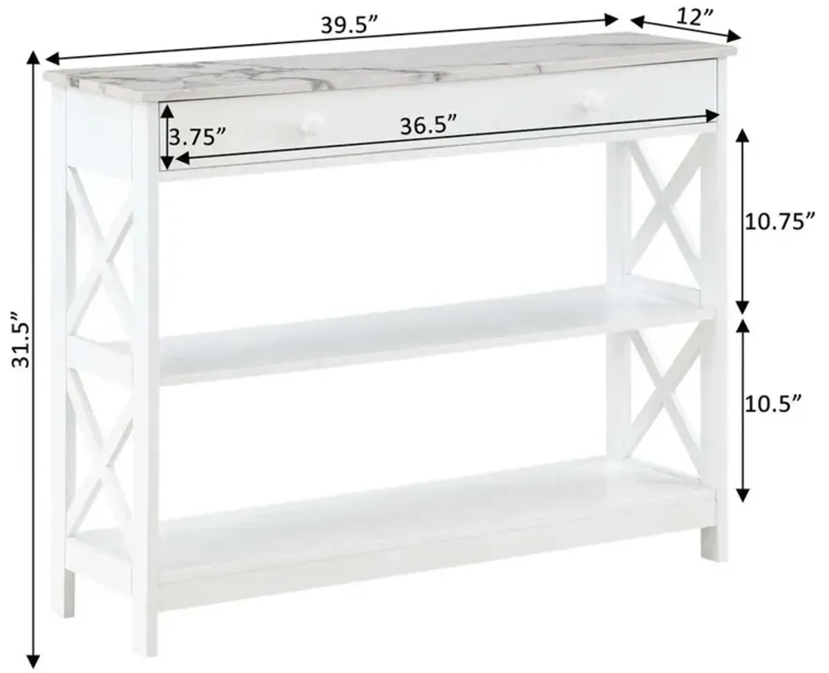 Convience Concept, Inc. Oxford 1 Drawer Console Table with Shelves