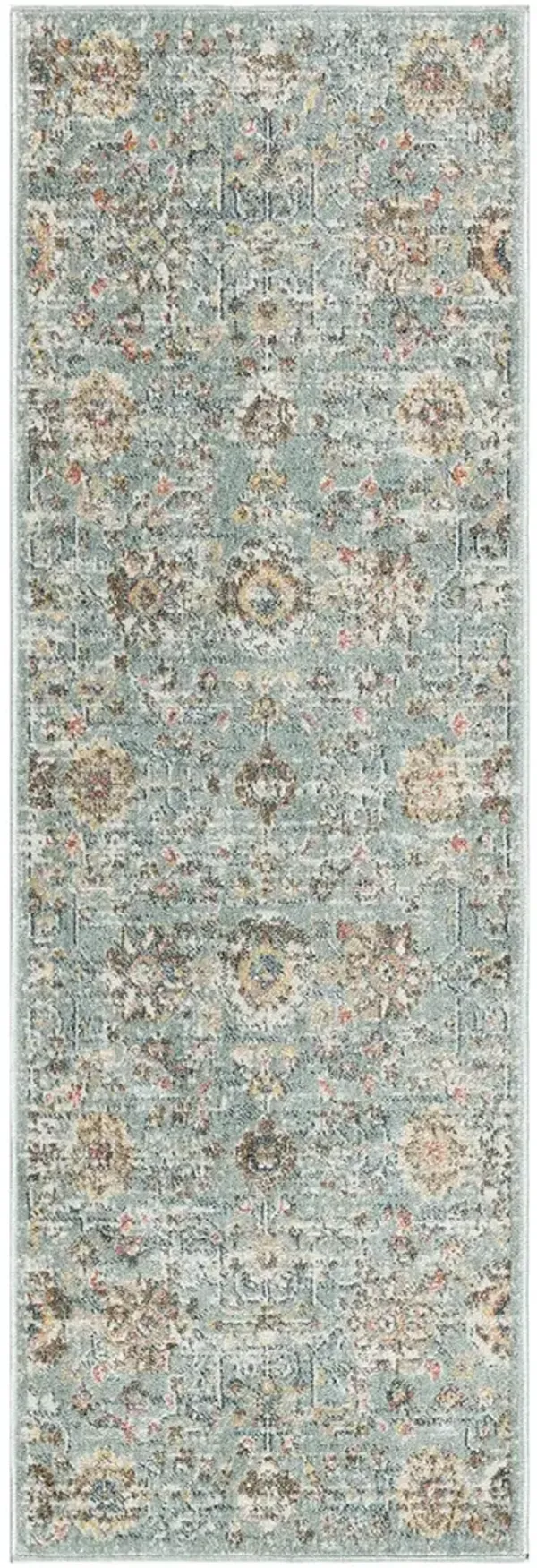 Washable Decor WSD14 Blue 2' x 6' Rug