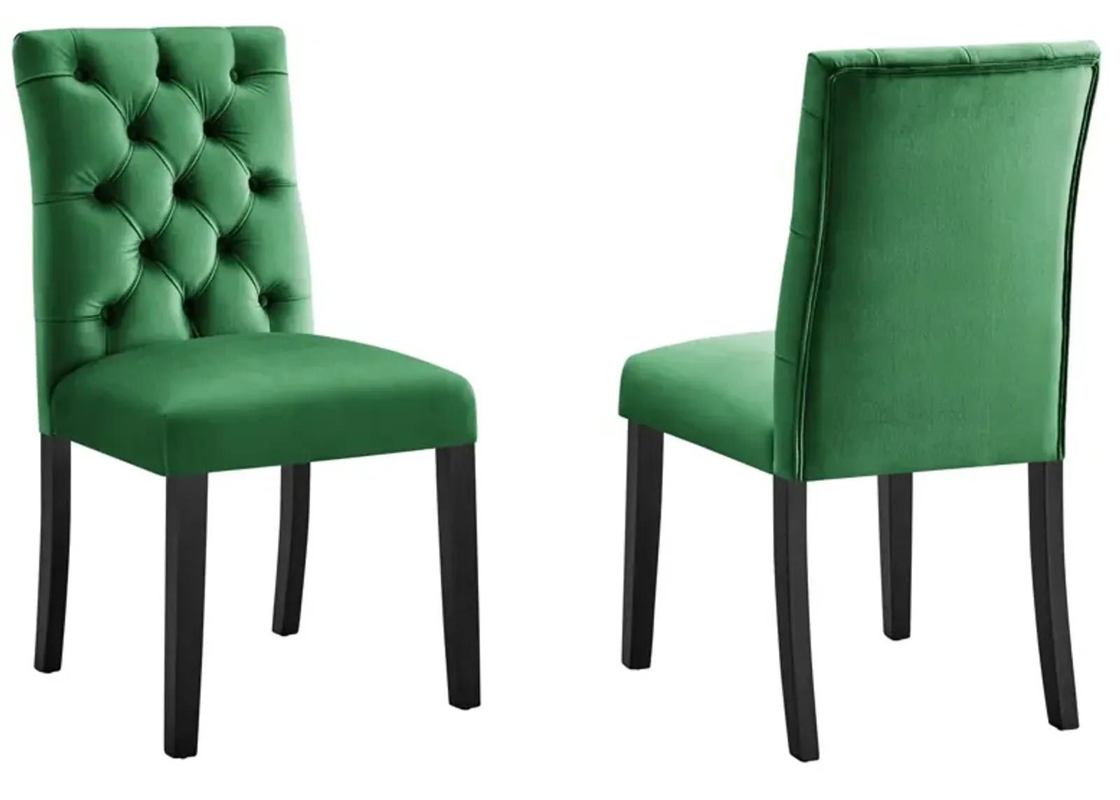 Duchess Performance Velvet Dining Chairs - Set of 2-Benzara