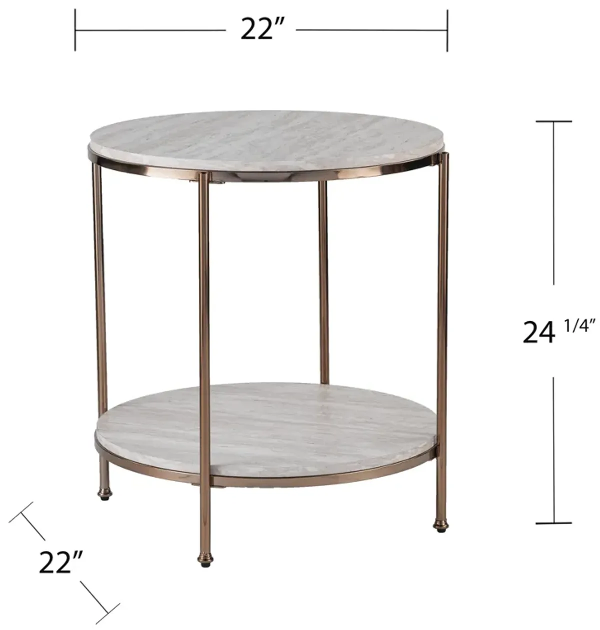 Ashburton  Marble End Table