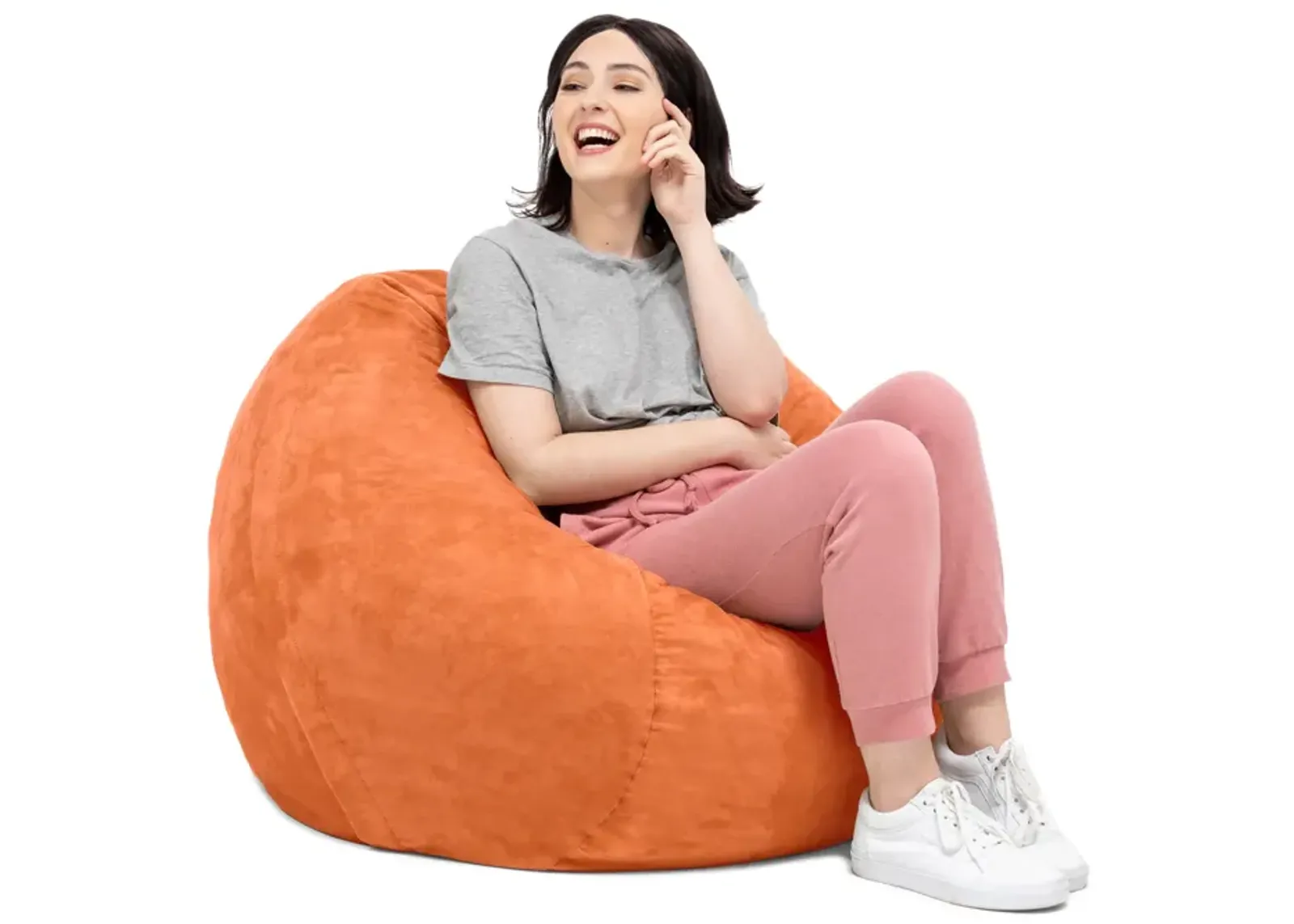 Jaxx Saxx 3 Foot Round Bean Bag w/ Removable Cover