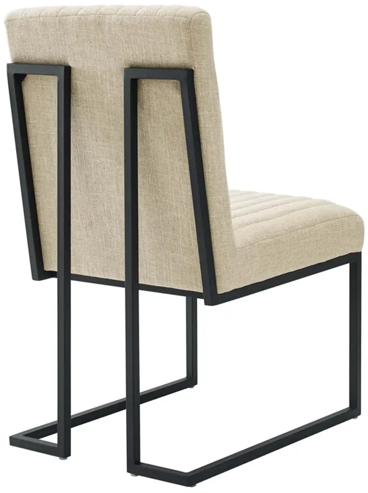 Indulge Channel Tufted Fabric Dining Chair