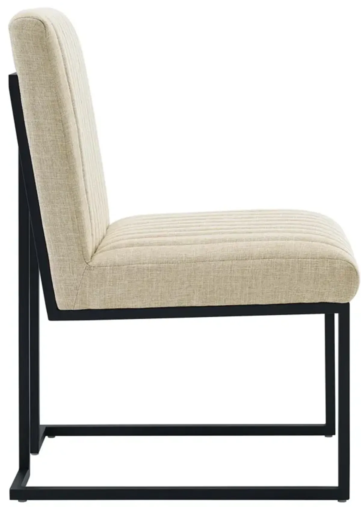 Indulge Channel Tufted Fabric Dining Chair