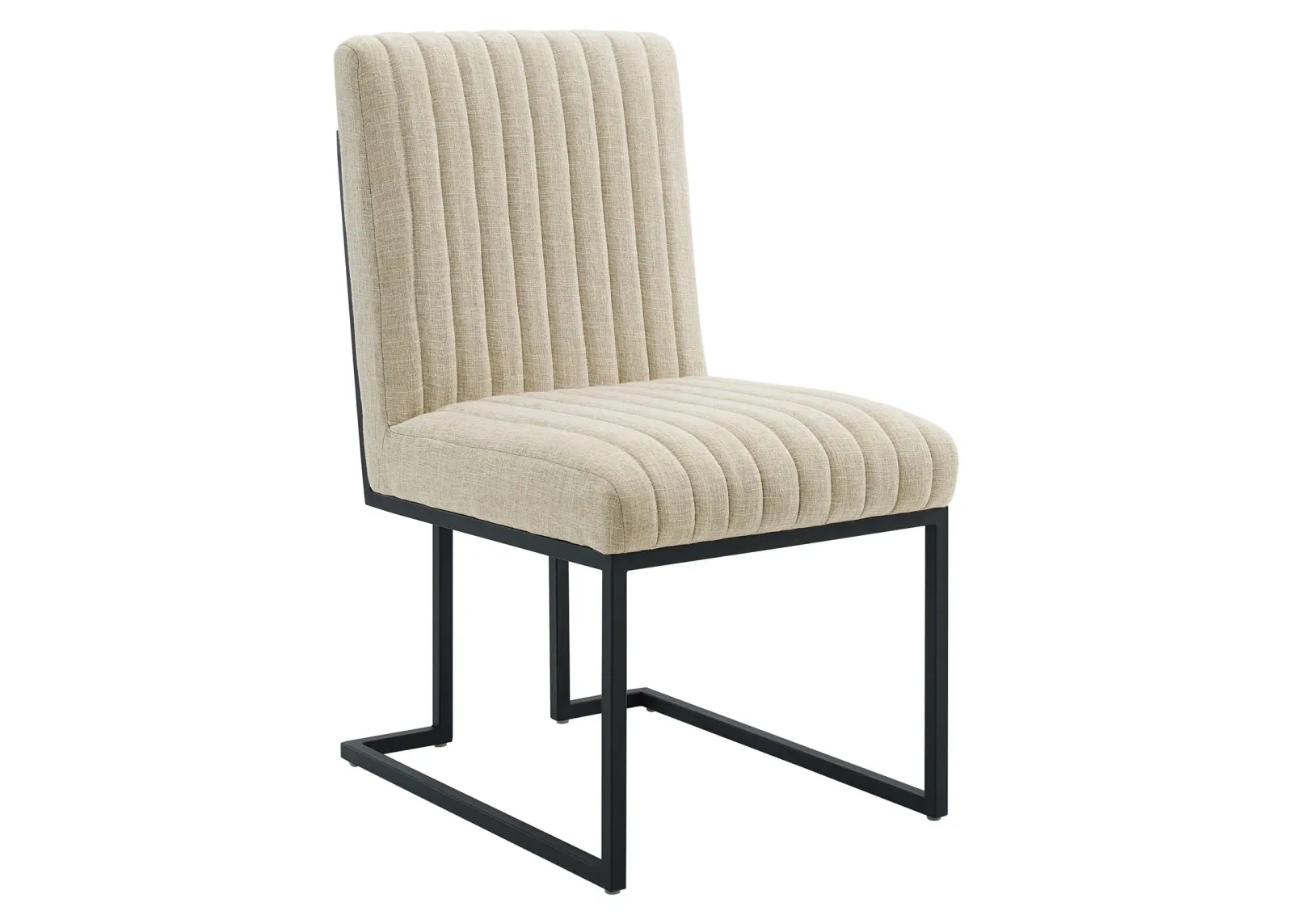 Indulge Channel Tufted Fabric Dining Chair