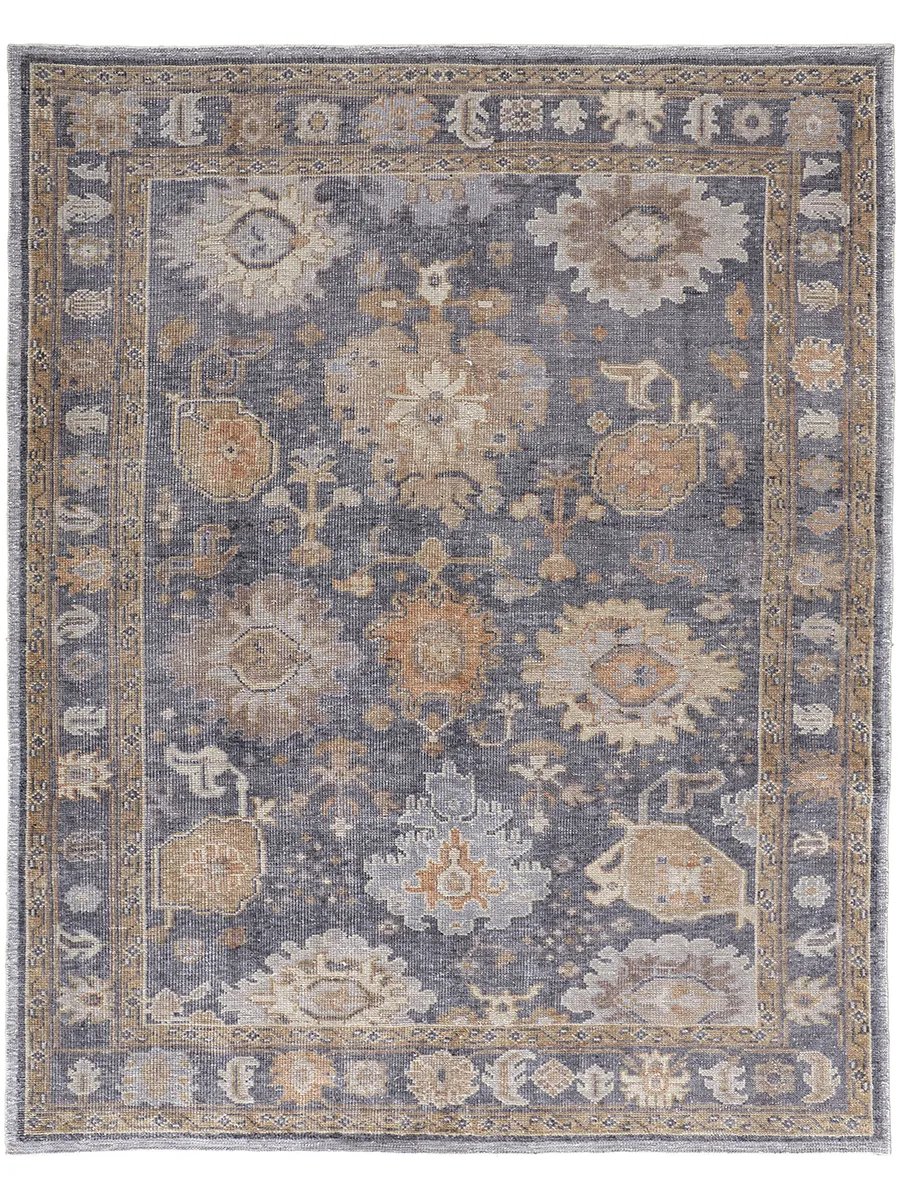 Wendover 6842F Gray/Blue/Tan 5' x 8' Rug