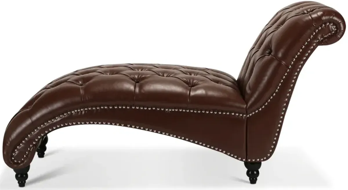 Tufted Armless Chaise Lounge