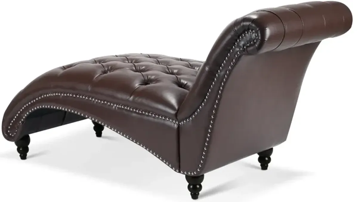 Tufted Armless Chaise Lounge