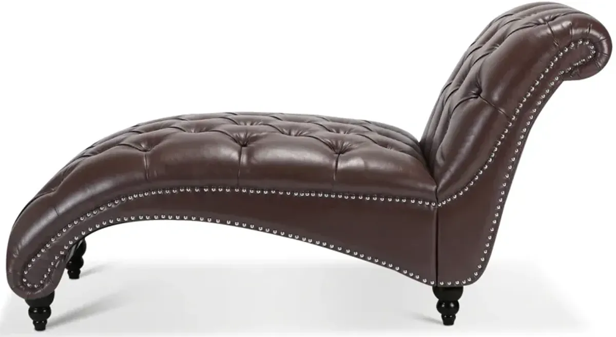 Tufted Armless Chaise Lounge