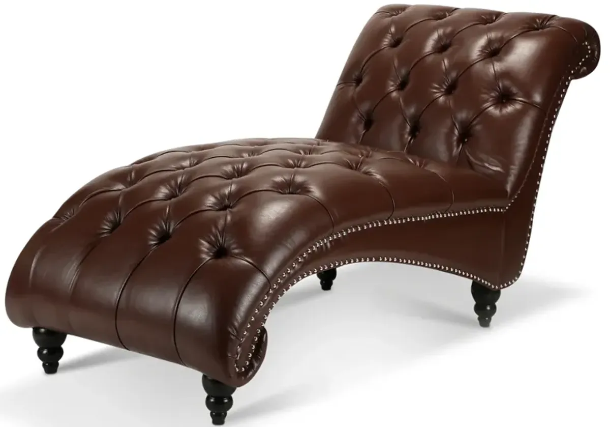 Tufted Armless Chaise Lounge