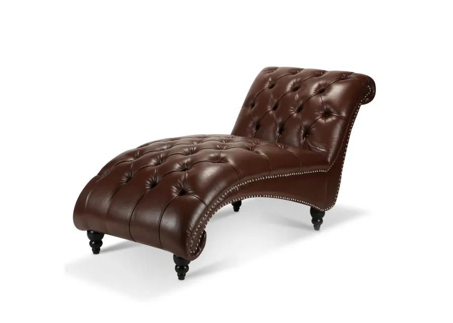 Tufted Armless Chaise Lounge