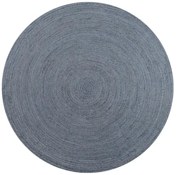 Zara Braided Coastal Cottage Round Jute. Round Area Rug