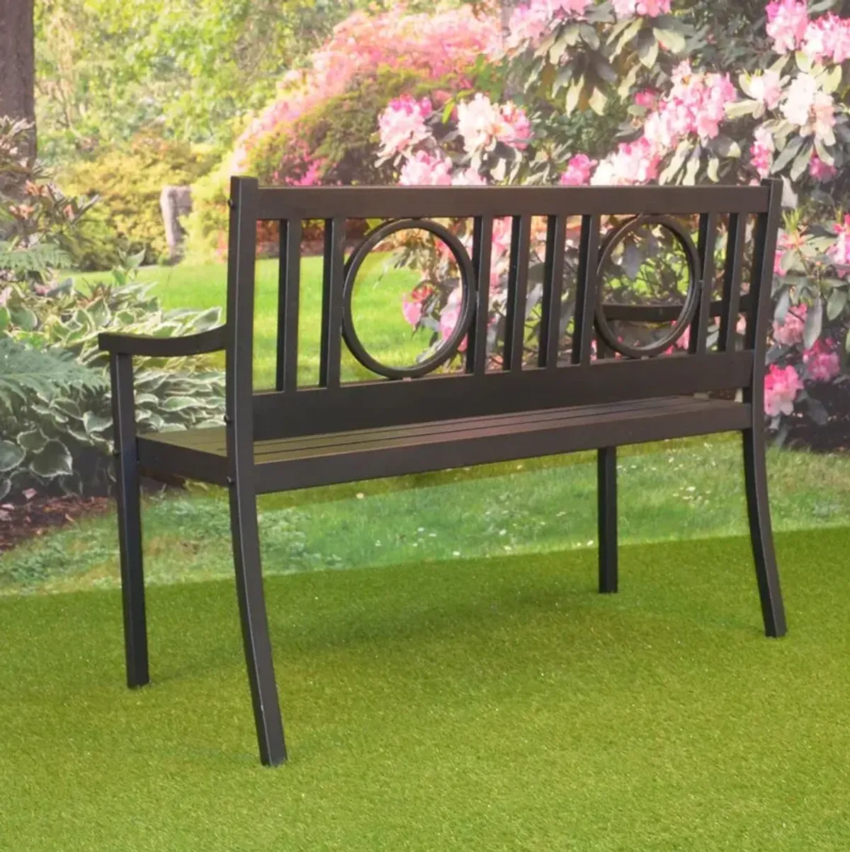 Carolina Living Gramercy Outdoor Bench - Black