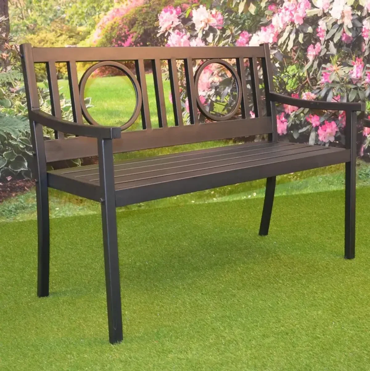 Carolina Living Gramercy Outdoor Bench - Black