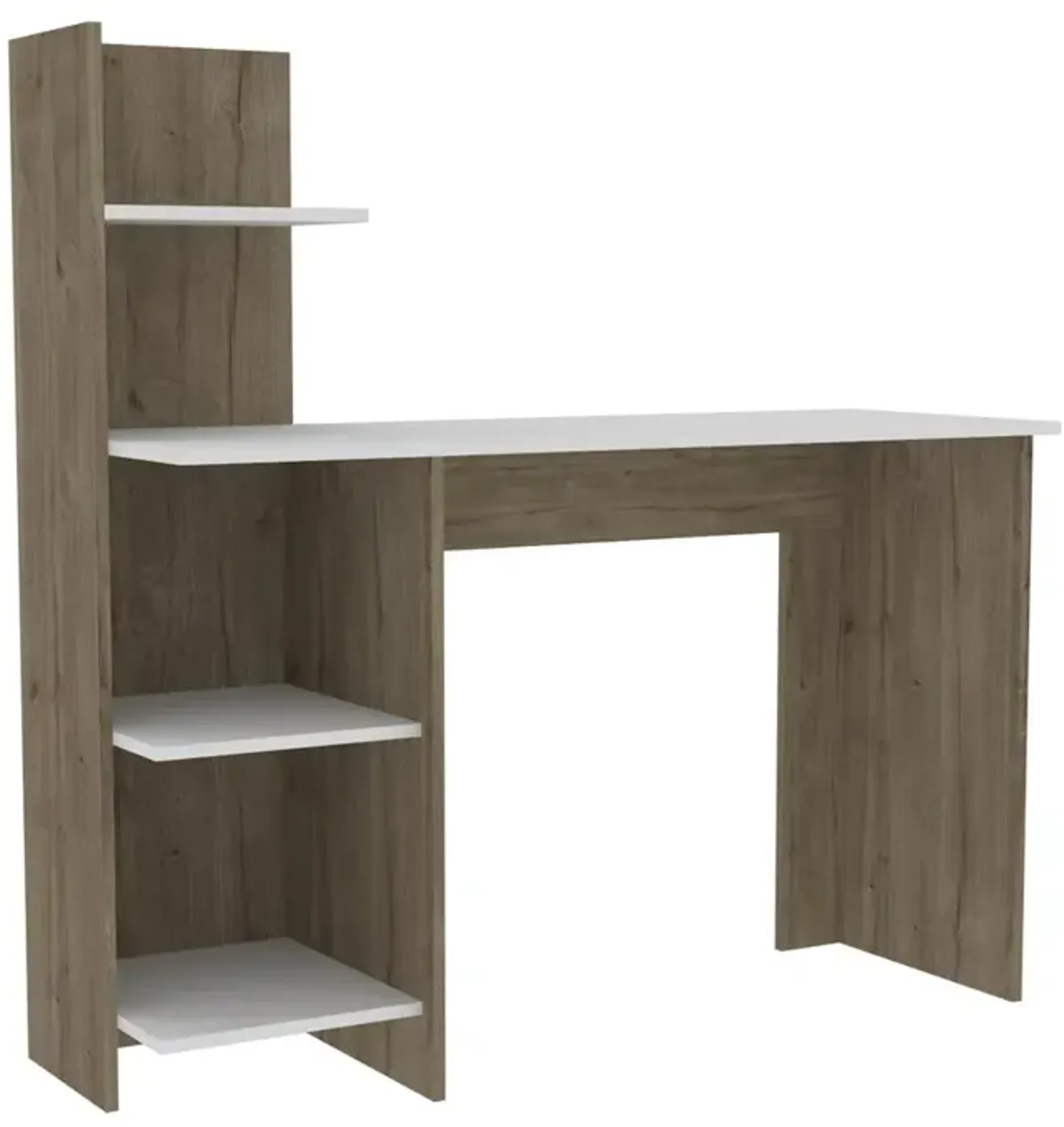 Toronto 120 Desk White-Light Oak