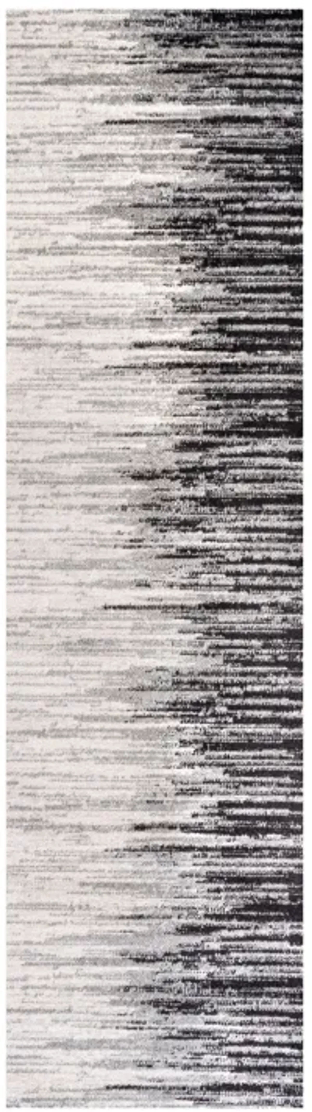 Linear Modern Half Stripe Area Rug