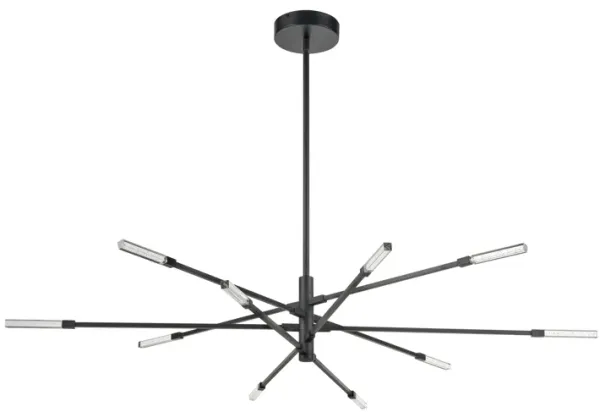 Light Streak 55.5'' Wide 10-Light Integrated LED Chandelier