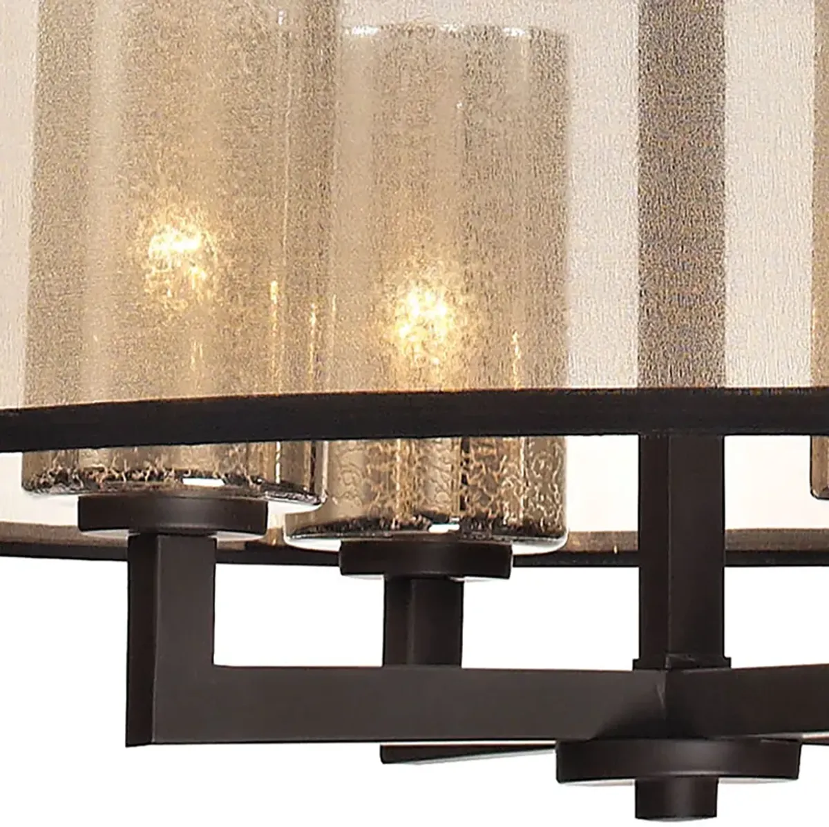 Diffusion 24'' Wide 4-Light Bronze Chandelier